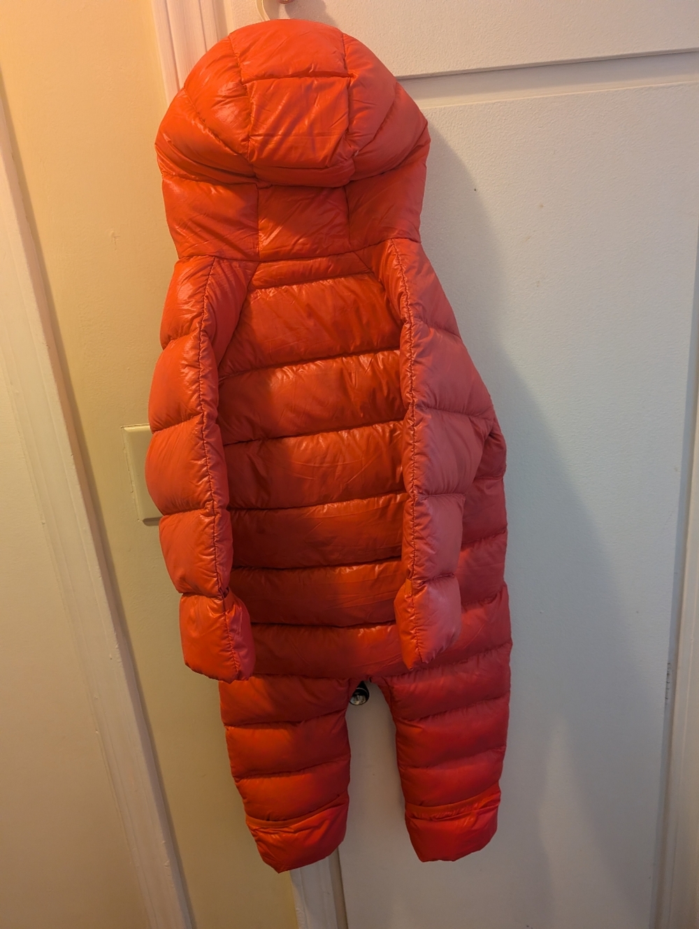 Patagonia Infant Hi-Loft Down Sweater™ Bunting in Sierra Pink - Picture 3 of 6